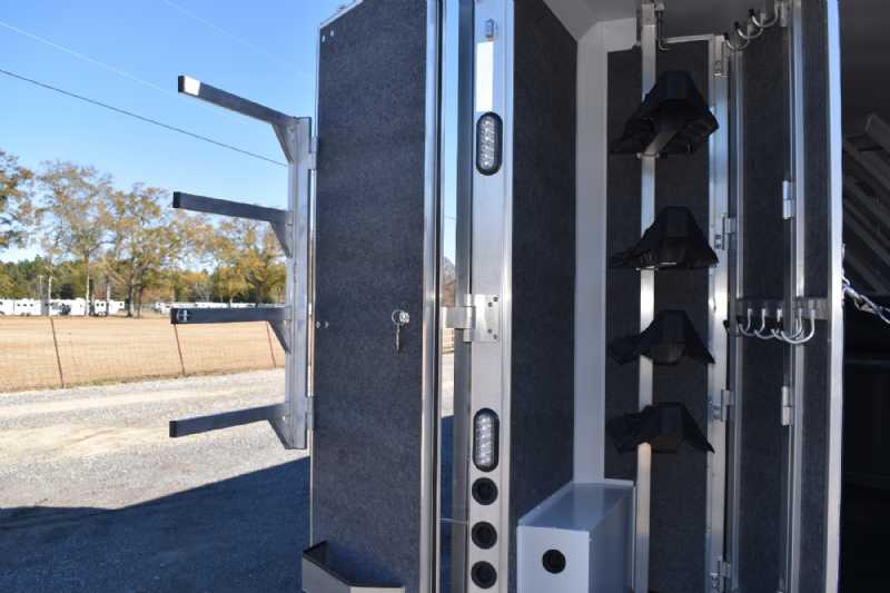 2021 Lakota Bighorn 8418GLQUG 4 Horse Trailer with 18′ Short Wall - Image 19