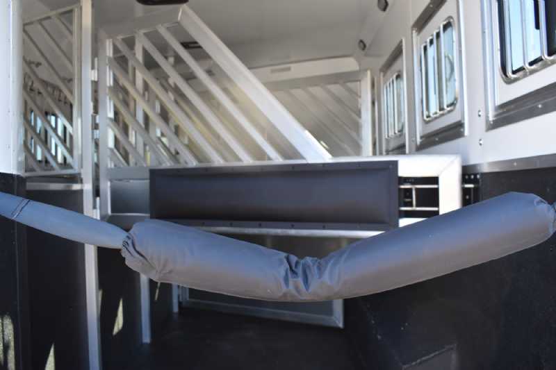 2021 Lakota Bighorn 8418GLQUG 4 Horse Trailer with 18′ Short Wall - Image 20