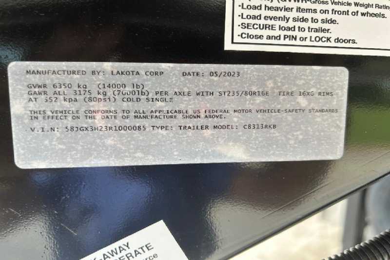 New 2024 Lakota 8313RKBGLQ Charger 3 Horse Trailer with 13′ Short Wall - Image 29