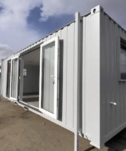 Alternative view of 24ft x 9ft Site Office with Toilet – Sales Office / Marketing Suite / Portable Site Cabin