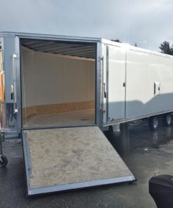 Alternative view of 2024 Mission Trailers 101×24 Aluminum 4/5-Place Drive In/Out Deckover w/Galvanized Pkg, Canopy