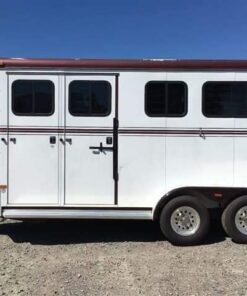 Alternative view of 2007 Hawk 2 Horse Bumper Pull Side Ramp