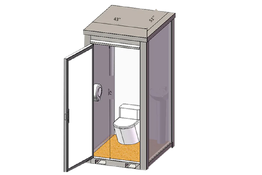 Portable Toilet With 110V Sink - Image 9