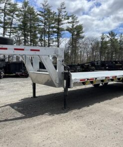 2024 Alum Line Trailers 8.5×24 13K Aluminum Gooseneck w/Flip-Over Ramps