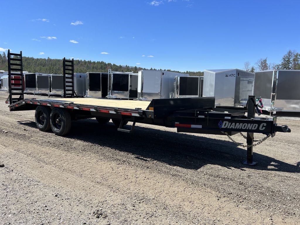 2024 Diamond C 8.5×20 20K Deckover Equipment Trailer w/ 72” Flip-Knee Ramps - Image 6