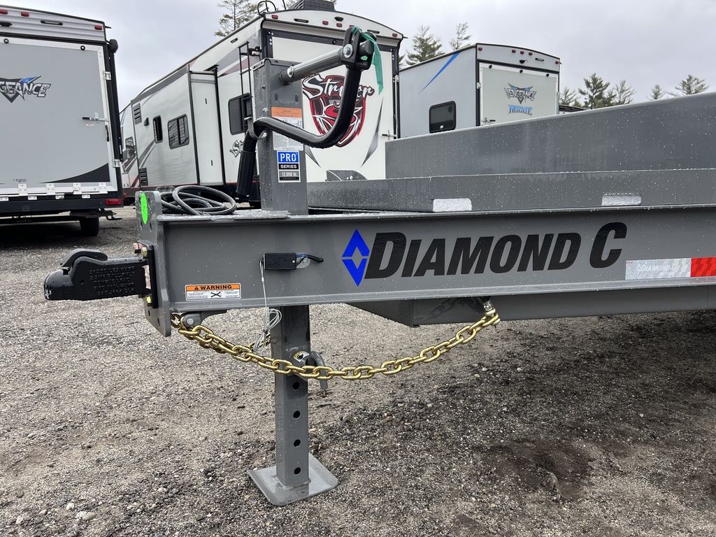 2024 Diamond C 8.5×20 20K Deckover Equipment Trailer w/ 72” Flip-Knee Ramps - Image 9
