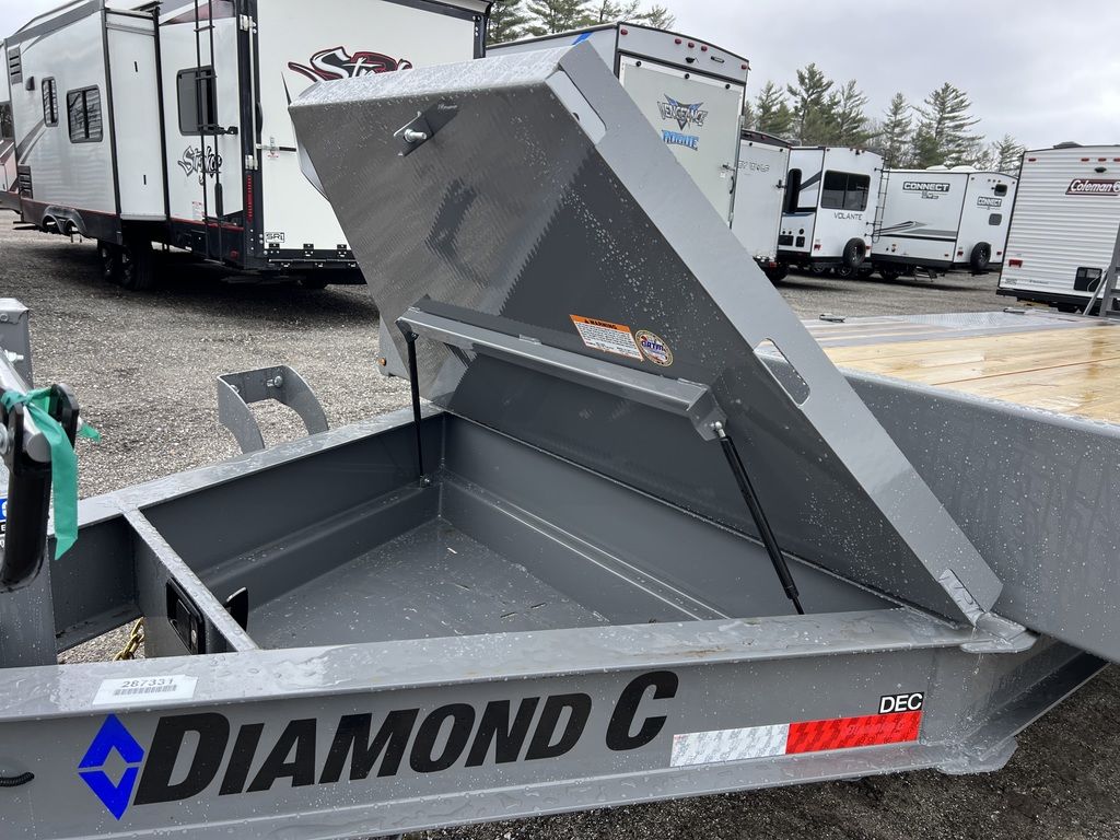 2024 Diamond C 8.5×20 20K Deckover Equipment Trailer w/ 72” Flip-Knee Ramps - Image 8