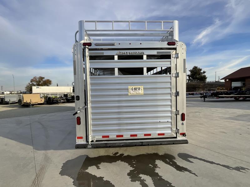 NEW 2024 Elite Trailers 5 Horse Stock Combo BP Horse Trailer - Image 6