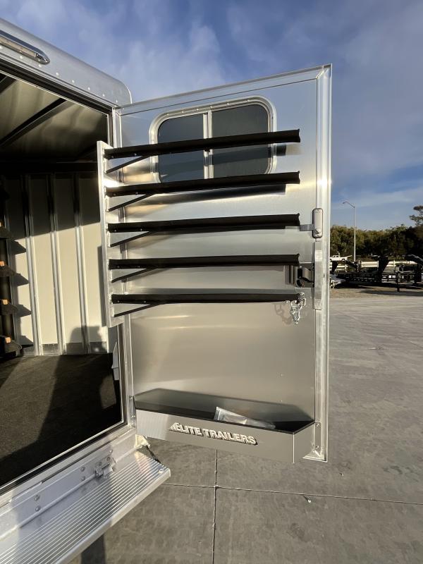 NEW 2024 Elite Trailers 5 Horse Stock Combo BP Horse Trailer - Image 24