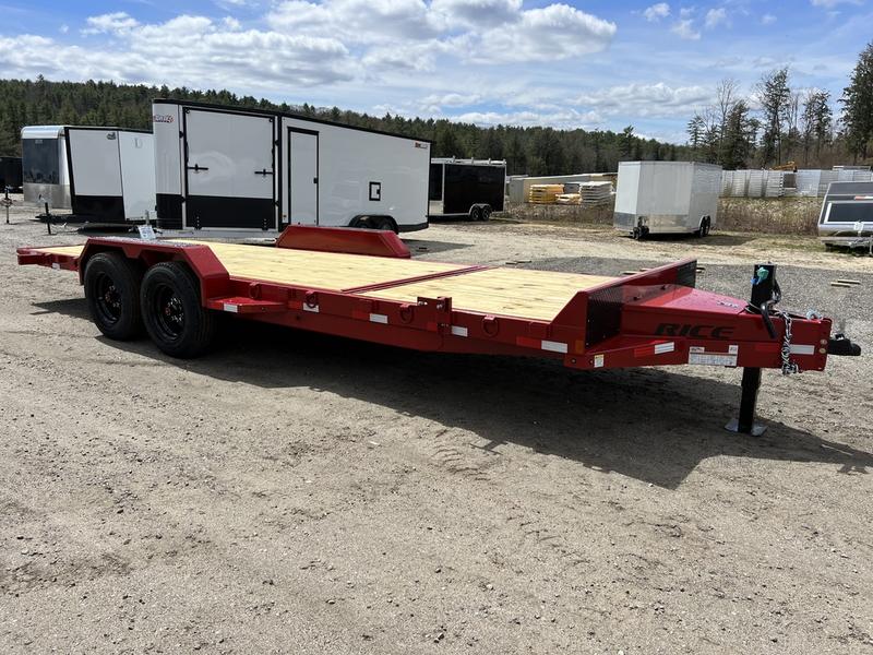 2024 Rice Trailers 7×22 16K Tilt Deck Powder Coat Equipment w/Toolbox - Image 7